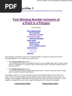 Point in Polygon - Winding Number