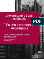 Taller Ejercicios Progreso 2 Davila - Ontaneda - Alulema