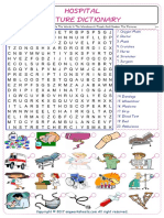 Hospital Find and Circle The Words in The Wordsearch Puzzle and Number The Pictures 6985