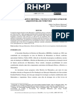 Matemática, Arte e História nos Dez Livros de Vitruvius