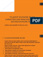 Karakter Dan Rancang Bangun Sistem Ekonomi Islam