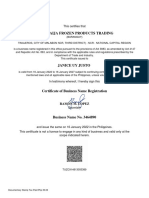 BN Certificate Tuzc914813055389