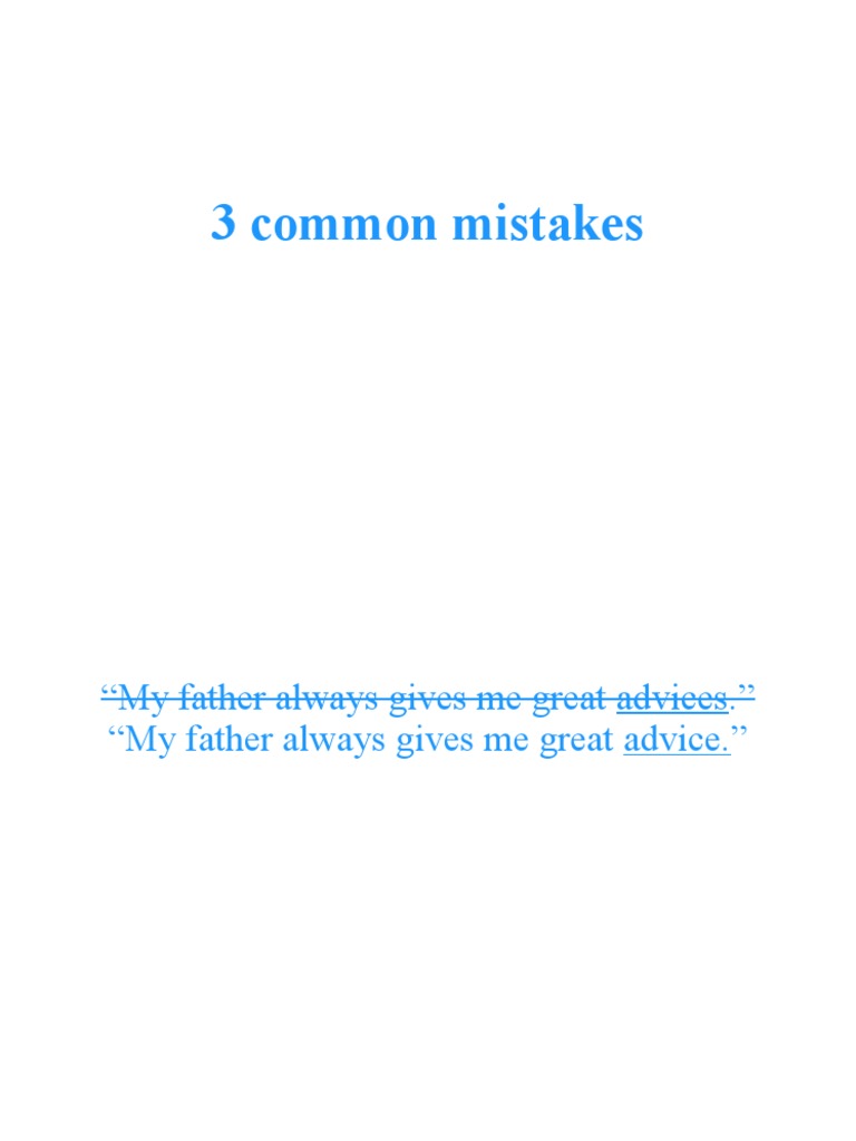 Common English Mistakes Explained | PDF