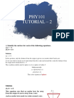 Physics Tutorial 2