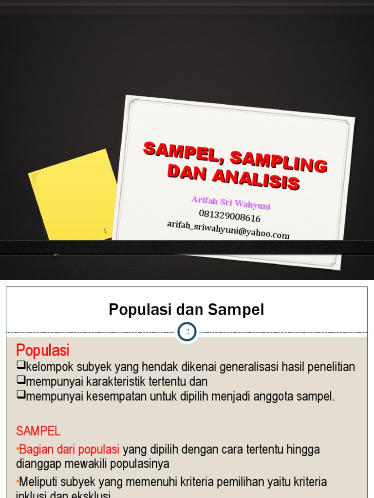 11 Sample Sampling Analisis Pdf