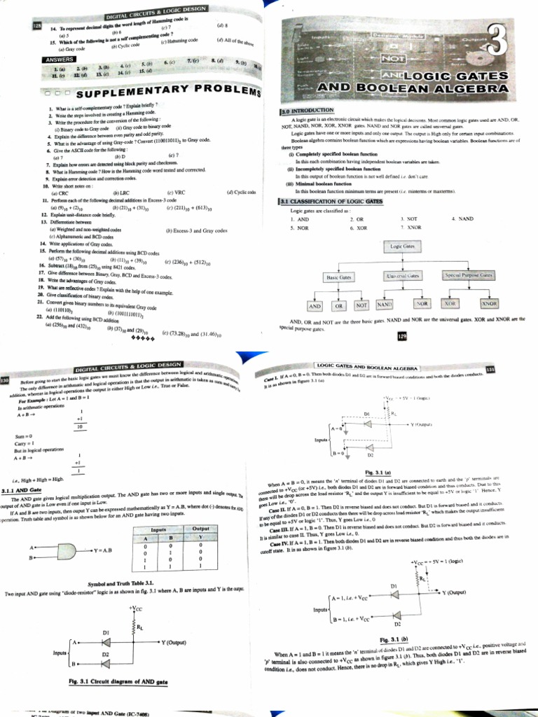 Logic Gate Book | PDF | Logic Gate | Boolean Algebra