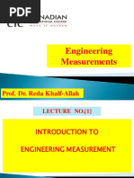 1 - Introduction To Measurments