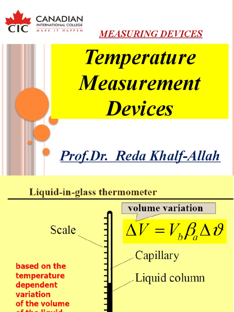 5 Tempreture MEASURING DEVICES PDF Thermocouple Thermometer