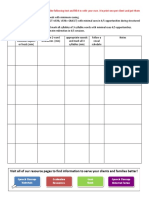 Data Collection Sheet Example