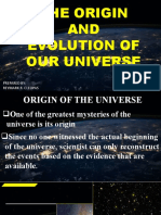 The Origin and Evolution of the Universe