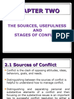2 The Sources Usefulness and Stages of Conflict Management
