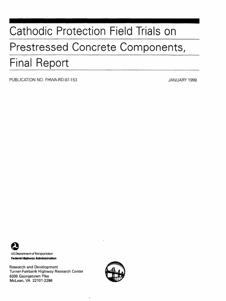 Cathodic Protection Field Trials on Prestressed Concrete Components ...