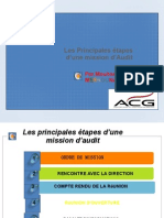 Les Principales étapes d’une mission d’Audit