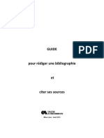 Guide Pour Rediger Une Bibliographie Et Citer Ses Sources Afin D'eviter Le Plagiat