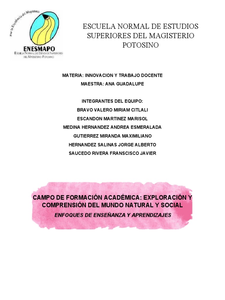 Enfoques de Enseñanza y Aprendizaje. | PDF | Aprendizaje | Método de ...