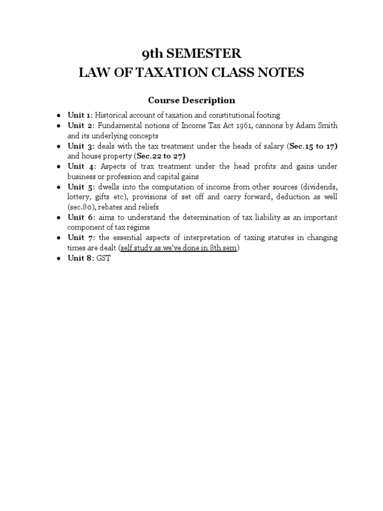 tax-law-class-notes-pdf-taxes-indirect-tax