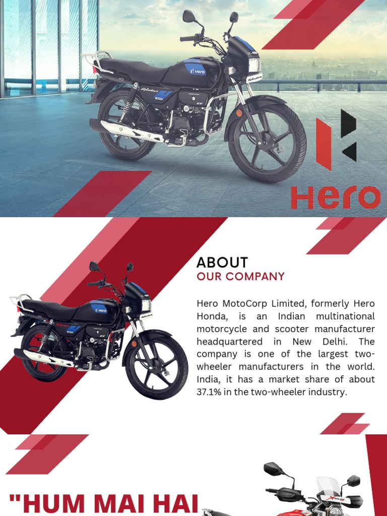 Hero MotoCorp Company Profile Presentation PDF