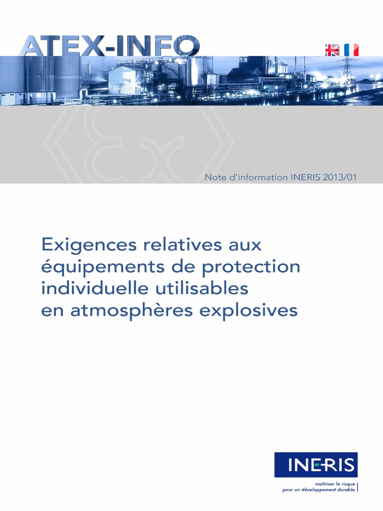 Ineris ATEX | PDF | Lieu de travail | Équipement