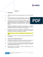 Frame Agreement Annex 3 (Quality Assurance Essity) - 2019-04