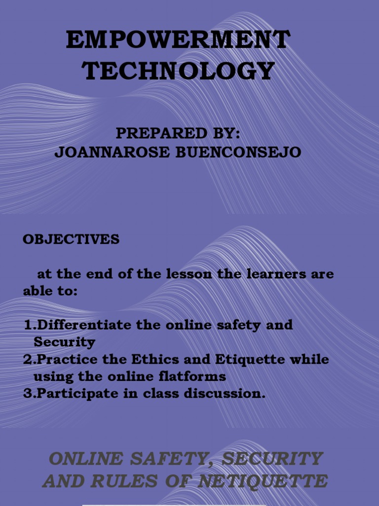 Online Safety and Netiquette Guide | PDF | Online And Offline | Cyberspace