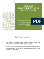 AM VII - Village Administration in Ancient India