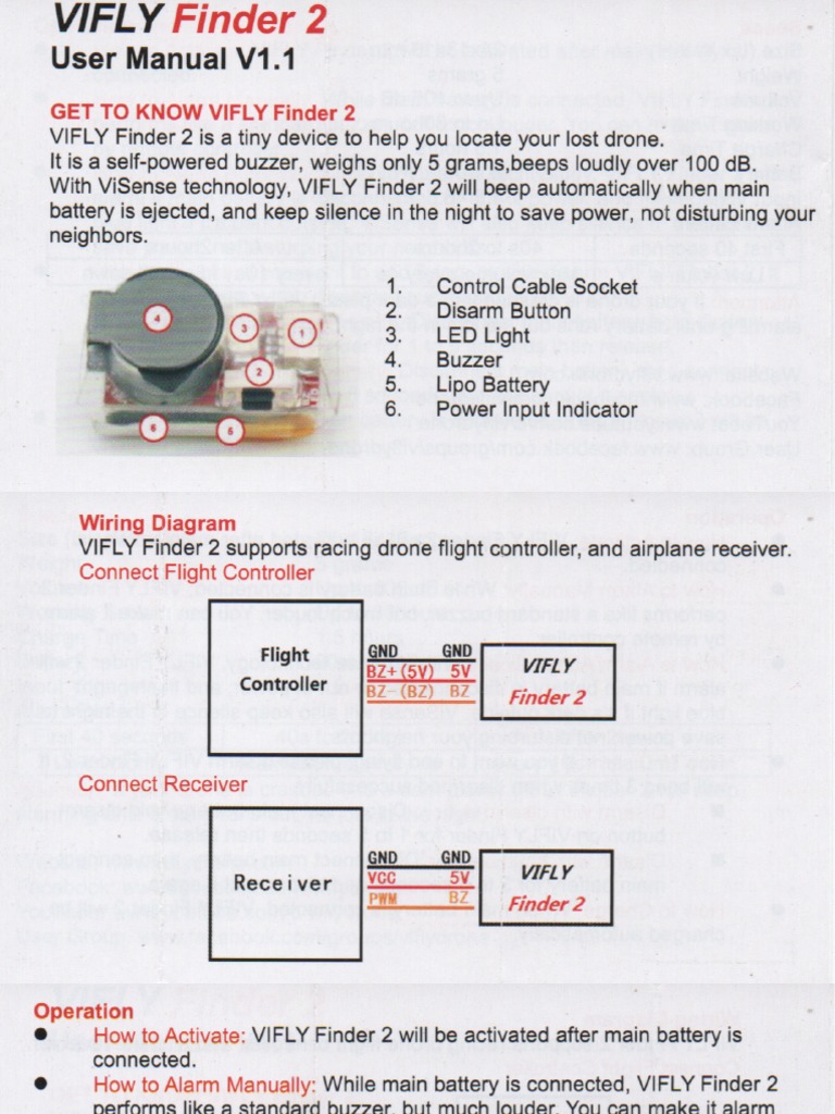 Vifly finder online 2 not working