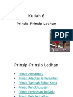 Prinsip Latihan (MUFTAR)