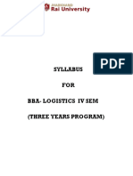 BBA Log-Sem4 - Syllabus 2021-24