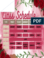 Class Schedule Class Schedule