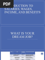 Introduction To Salaries, Wages, Income and Benefits