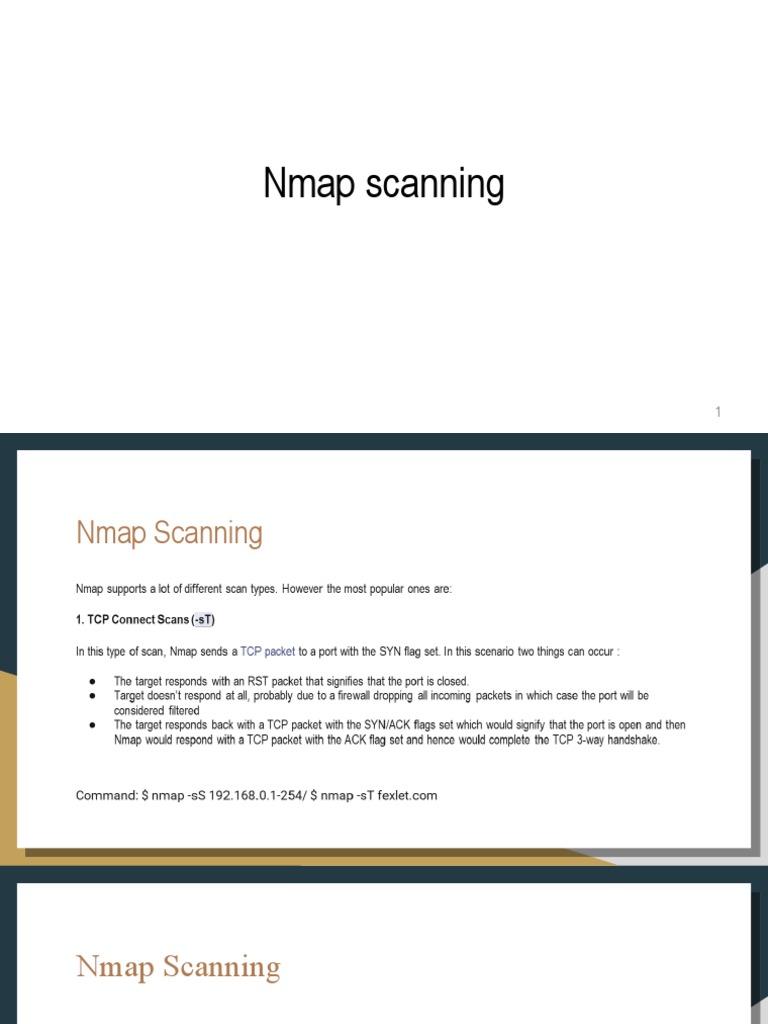 Nmap Scanning | PDF
