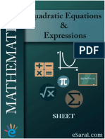 3. Quadratic Equations