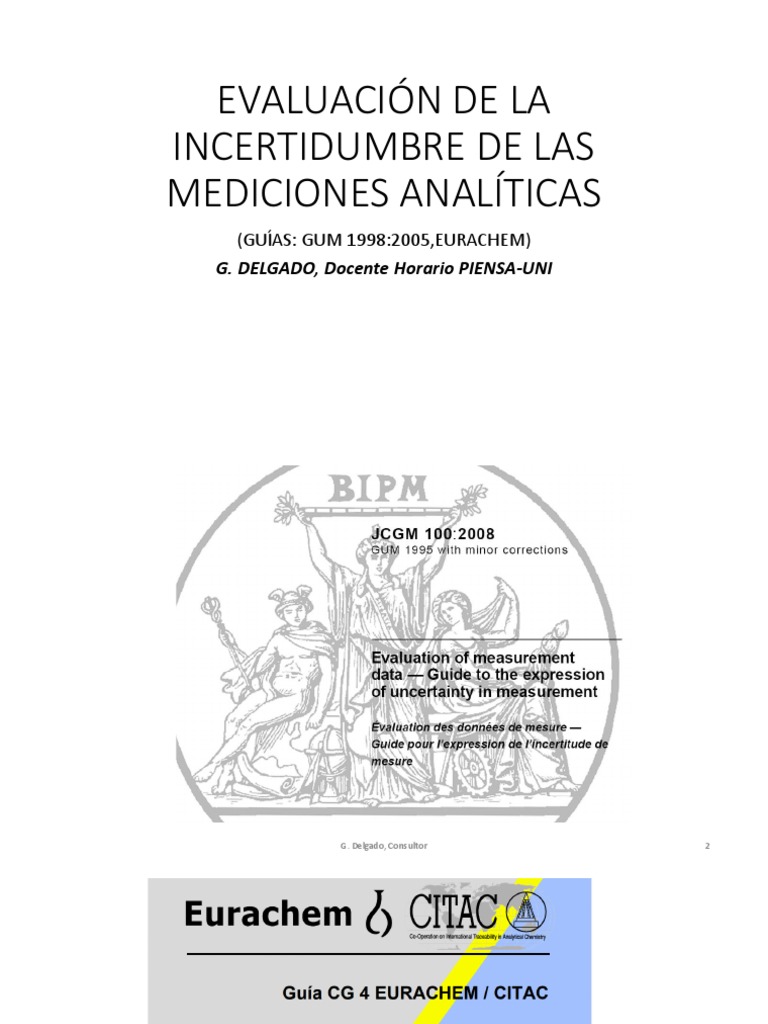 Evaluación de La Incertidumbre de Las Mediciones Analíticas | PDF ...