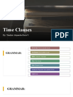 Time Clauses