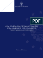 Guía Del Proceso de Incorporación para Ser Emisor de Documentos Tributarios Electrónicos DTE
