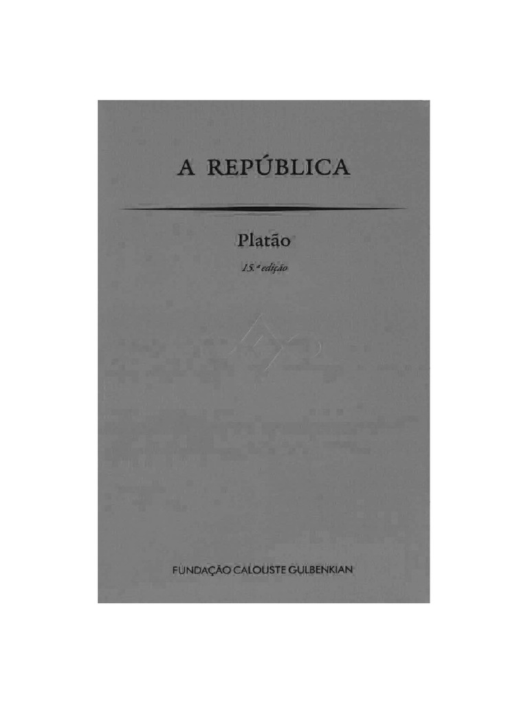 Platão - A República | PDF