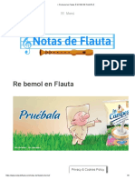 ▷ Re bemol en Flauta【 NOTAS DE FLAUTA 】?