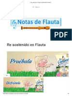 ▷ Re sostenido en Flauta【 NOTAS DE FLAUTA 】?