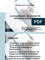 Tema 1 La programación del proceso de enseñanza aprendizaje