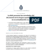 NDP - RAE - Actualización 23.6 Del Diccionario de La Lengua Española