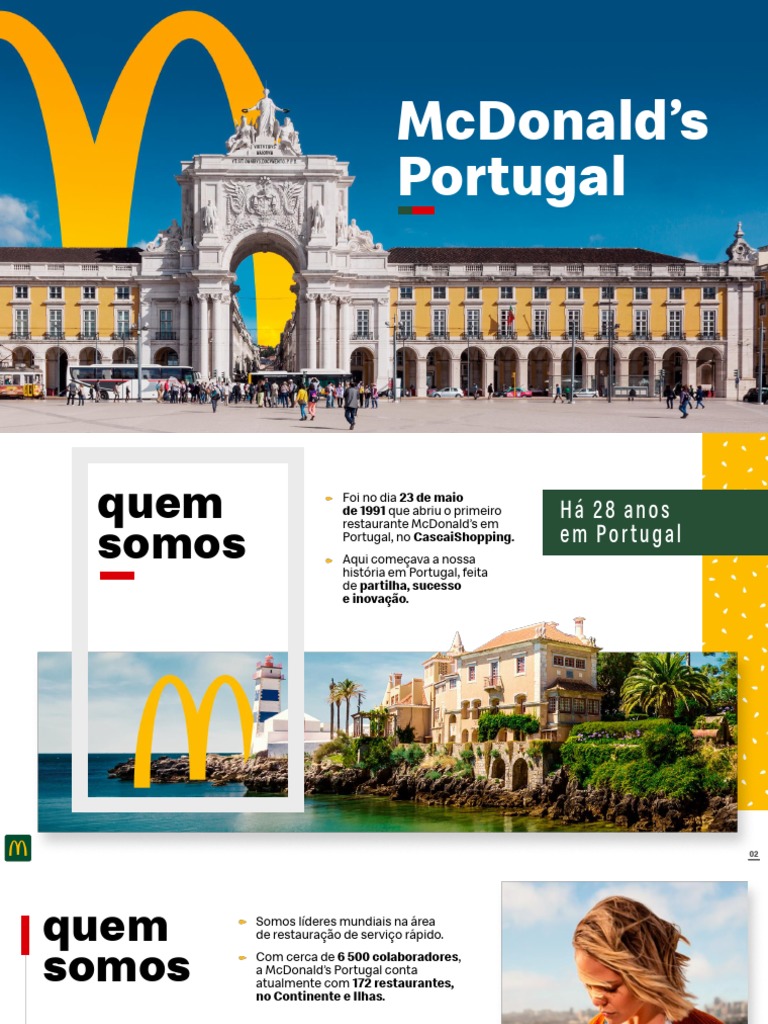 Apresentacao Institucional Mcdonalds Portugal | PDF | McDonald's | Portugal