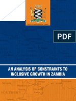 An Analysis of Constraints To Inclusive Growth in Zambia 2011