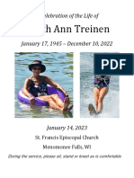 Judith Treinen - Celebration of Life - January 14, 2023