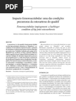 Impacto Femoacetabular - Artigo SBOT