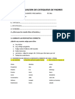 Primer Evaluacion de Catequesis de Padres