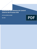 Modelo Informe para La Evaluación Del Sistema de Control Interno