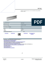 Data Sheet 5ST1145: Standard Mounting Rail, 35x 27x 7.3x 1.0 MM 2000 MM Long, Perforated Sendzimir Coated