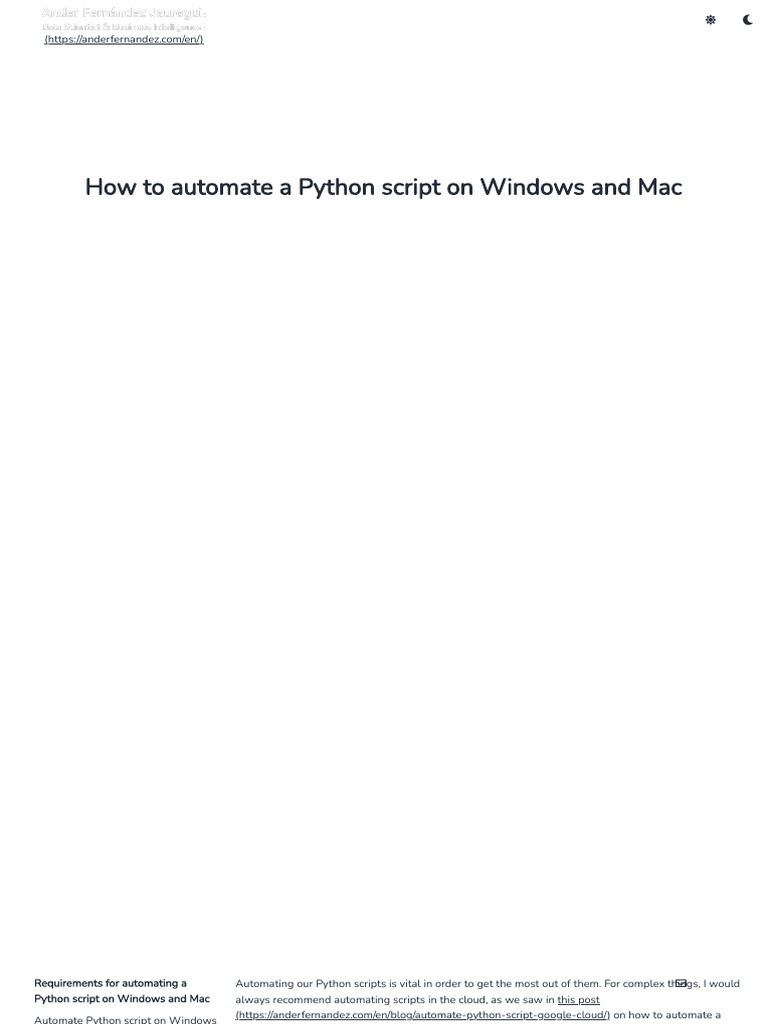 Automatate Python Script Windows Ma | PDF | Command Line Interface ...