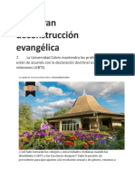 La Gran Deconstrucción Evangélica