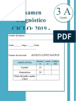 3er Grado - Examen de Diagnóstico (2019-2020)